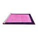 Sideview of Machine Washable Oriental Pink Modern Rug, wshabs275pnk