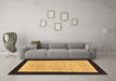 Machine Washable Oriental Brown Modern Rug in a Living Room,, wshabs275brn