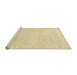 Sideview of Machine Washable Abstract Brown Gold Rug, wshabs2760