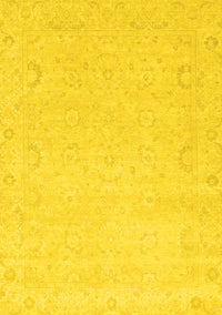 Abstract Yellow Modern Rug, abs2760yw