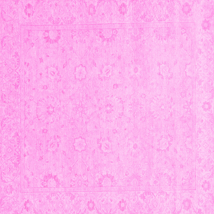 Square Abstract Pink Modern Rug, abs2760pnk