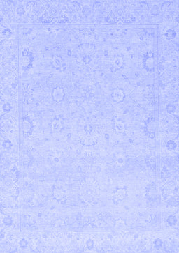 Abstract Blue Modern Rug, abs2760blu