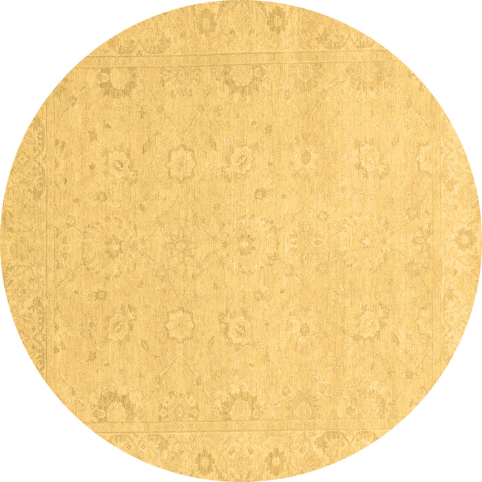 Round Machine Washable Abstract Brown Modern Rug, wshabs2760brn
