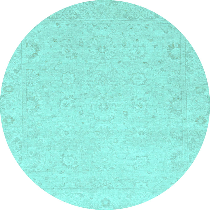 Round Machine Washable Abstract Light Blue Modern Rug, wshabs2760lblu