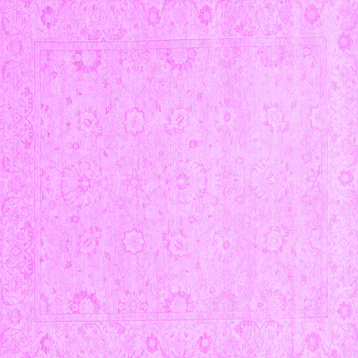 Square Machine Washable Abstract Purple Modern Area Rugs, wshabs2760pur