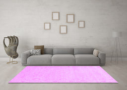 Machine Washable Abstract Purple Modern Area Rugs in a Living Room, wshabs2760pur