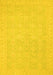 Machine Washable Oriental Yellow Traditional Rug, wshabs2761yw