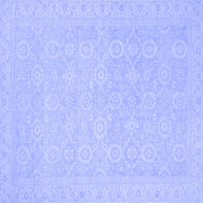 Square Oriental Blue Traditional Rug, abs2761blu