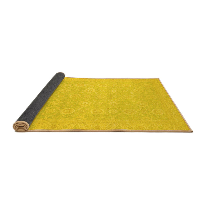 Sideview of Oriental Yellow Traditional Rug, abs2761yw