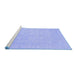 Sideview of Machine Washable Oriental Blue Traditional Rug, wshabs2761blu