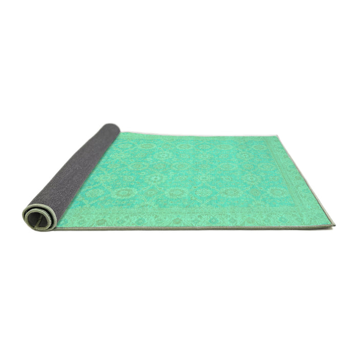 Sideview of Oriental Turquoise Traditional Rug, abs2761turq