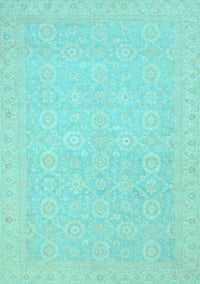 Oriental Light Blue Traditional Rug, abs2761lblu