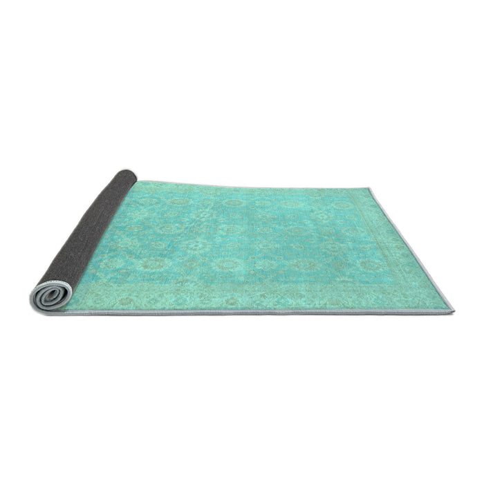 Sideview of Oriental Light Blue Traditional Rug, abs2761lblu