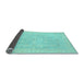 Sideview of Oriental Light Blue Traditional Rug, abs2761lblu