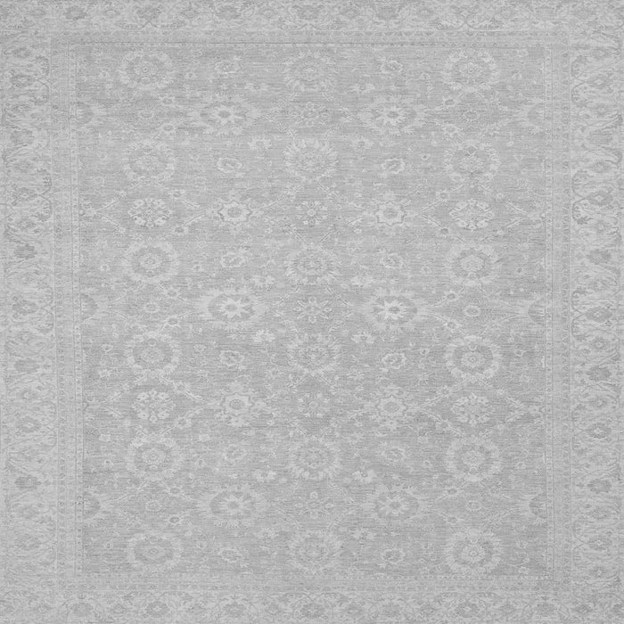 Square Machine Washable Oriental Gray Traditional Rug, wshabs2761gry