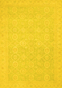 Oriental Yellow Traditional Rug, abs2761yw