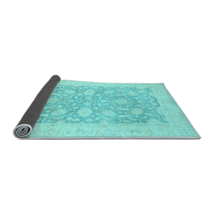 Sideview of Oriental Light Blue Traditional Rug, abs2762lblu