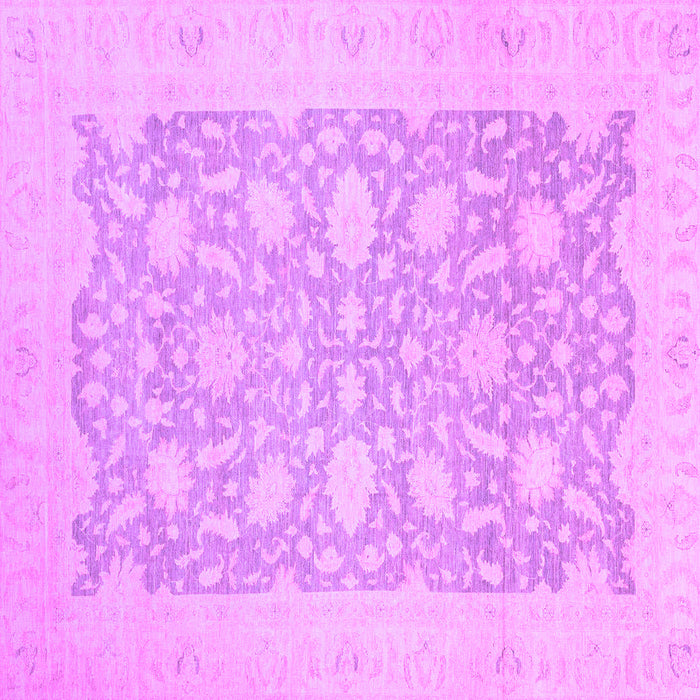 Square Oriental Purple Traditional Rug, abs2762pur