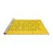 Sideview of Machine Washable Oriental Yellow Traditional Rug, wshabs2762yw