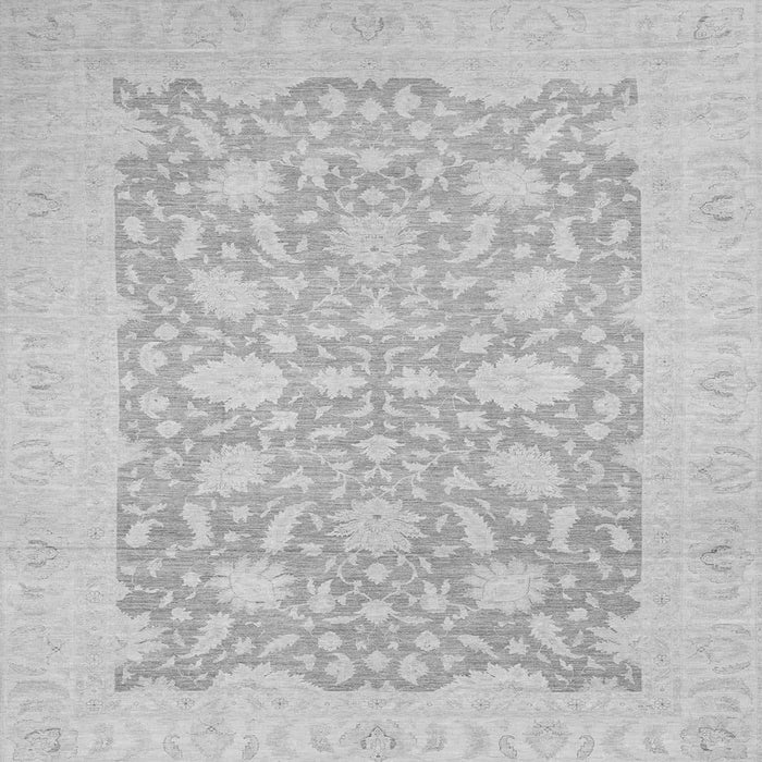Square Oriental Gray Traditional Rug, abs2762gry