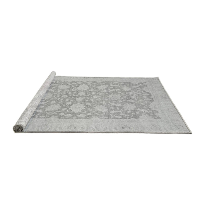 Sideview of Machine Washable Oriental Gray Traditional Rug, wshabs2762gry