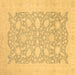 Square Oriental Brown Traditional Rug, abs2762brn