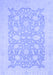 Machine Washable Oriental Blue Traditional Rug, wshabs2762blu