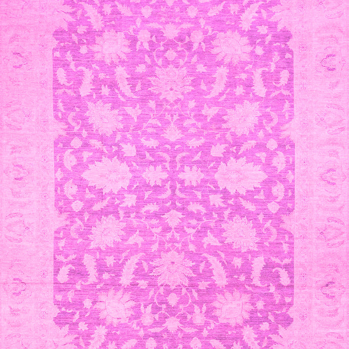 Machine Washable Oriental Pink Traditional Rug, wshabs2762pnk