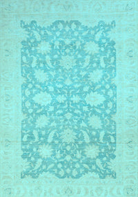 Oriental Light Blue Traditional Rug, abs2762lblu