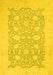 Machine Washable Oriental Yellow Traditional Rug, wshabs2762yw