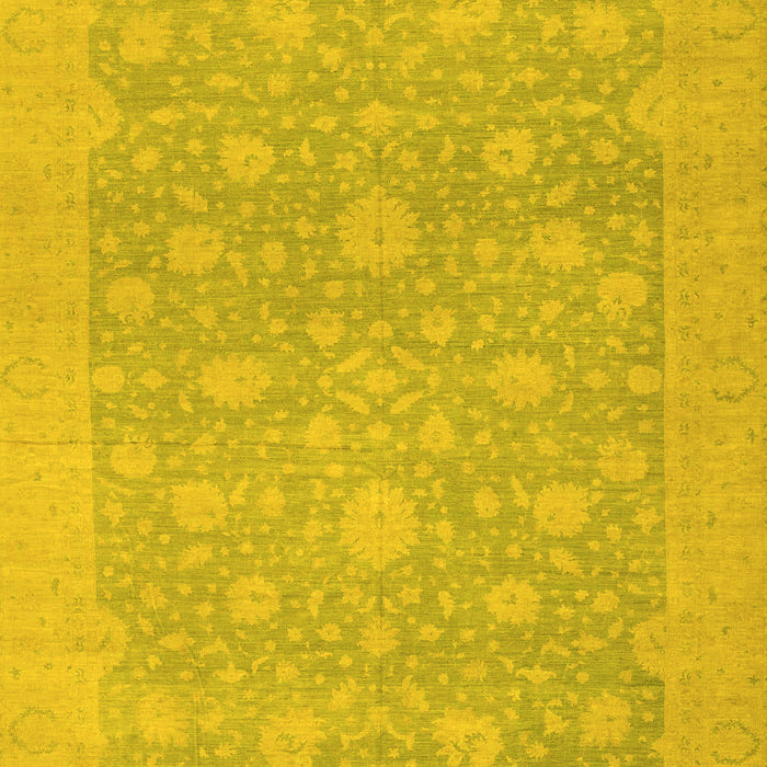 Oriental Yellow Traditional Rug, abs2763yw