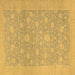 Square Oriental Brown Traditional Rug, abs2763brn