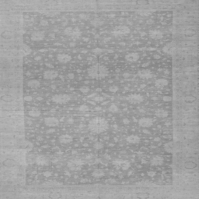 Square Oriental Gray Traditional Rug, abs2763gry