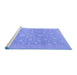 Sideview of Machine Washable Oriental Blue Traditional Rug, wshabs2763blu