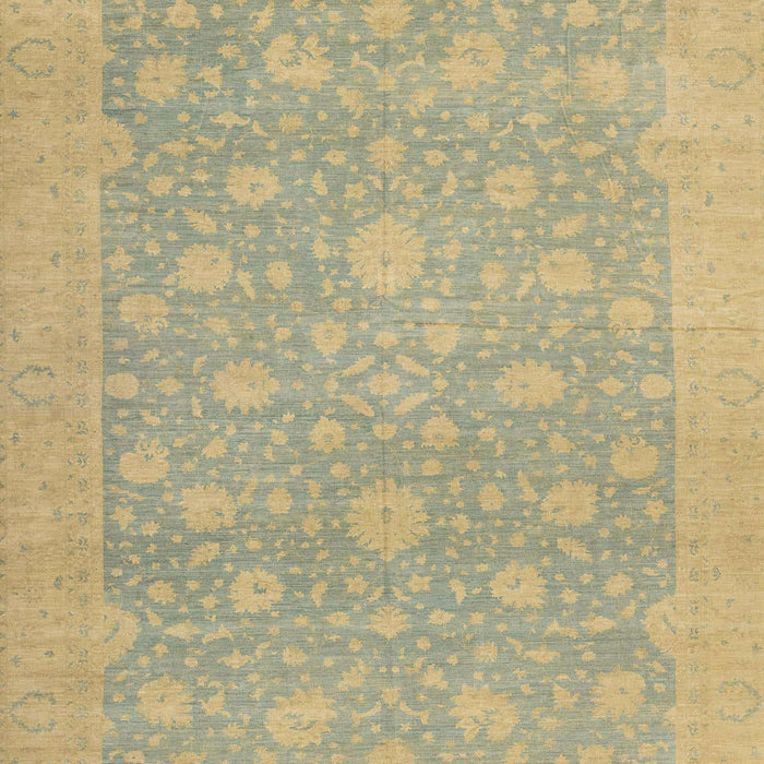 Machine Washable Abstract Brass Green Rug, wshabs2763