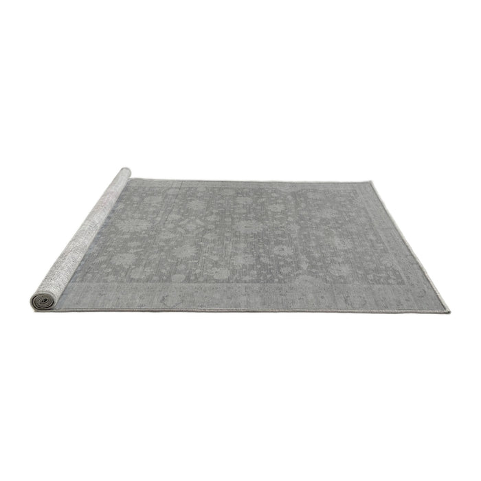Sideview of Machine Washable Oriental Gray Traditional Rug, wshabs2763gry