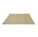 Sideview of Machine Washable Abstract Yellow Rug, wshabs2764