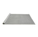 Sideview of Machine Washable Abstract Gray Modern Rug, wshabs2764gry