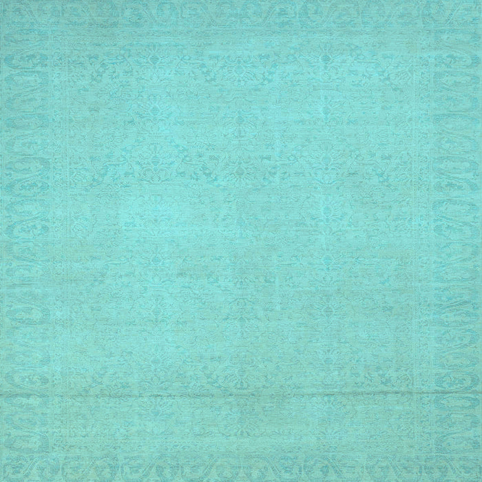 Square Abstract Light Blue Modern Rug, abs2764lblu