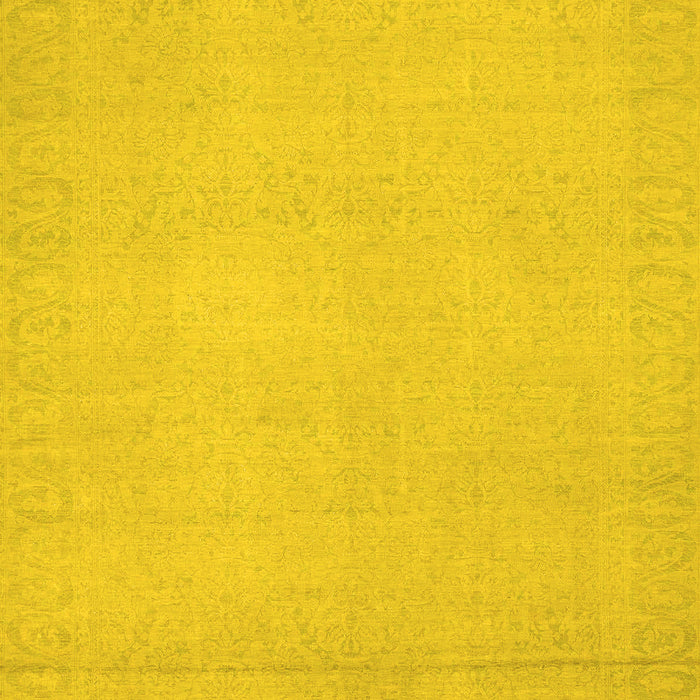 Machine Washable Abstract Yellow Modern Rug, wshabs2764yw