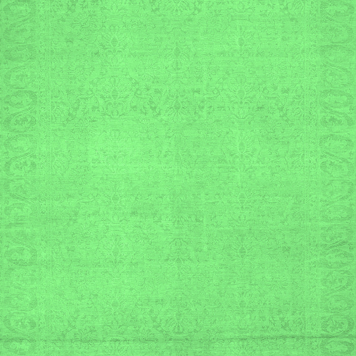 Machine Washable Abstract Emerald Green Modern Area Rugs, wshabs2764emgrn