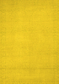 Abstract Yellow Modern Rug, abs2764yw