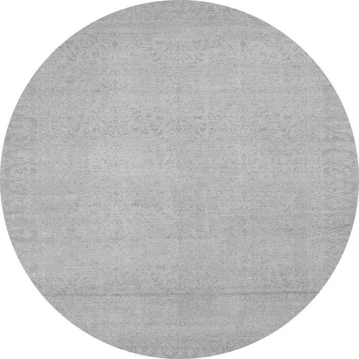 Round Abstract Gray Modern Rug, abs2764gry