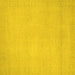 Square Abstract Yellow Modern Rug, abs2764yw