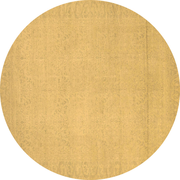 Round Machine Washable Abstract Brown Modern Rug, wshabs2764brn