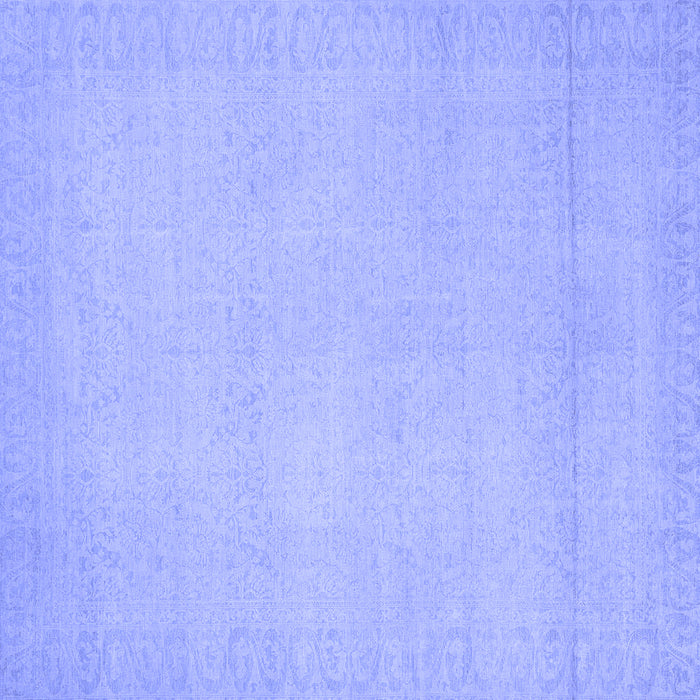 Square Machine Washable Abstract Blue Modern Rug, wshabs2764blu