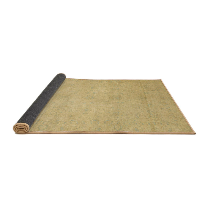 Sideview of Abstract Gold Modern Rug, abs2765