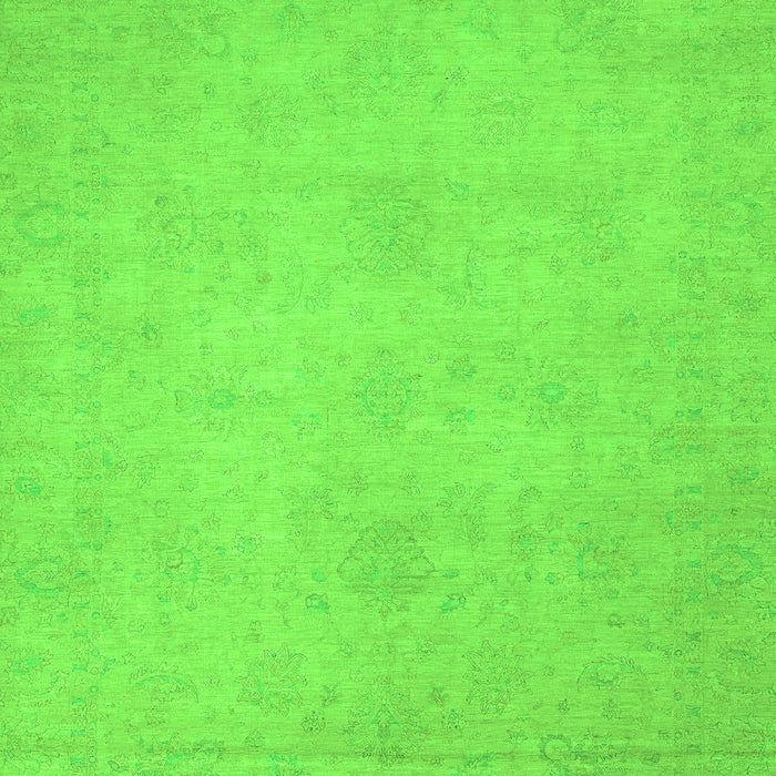 Machine Washable Abstract Green Modern Area Rugs, wshabs2765grn