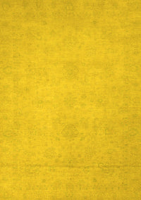 Abstract Yellow Modern Rug, abs2765yw