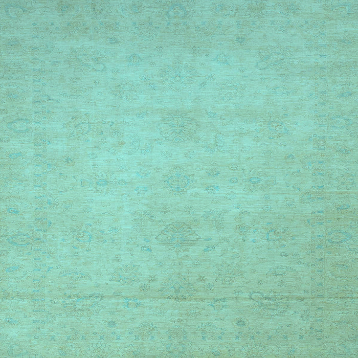 Square Abstract Light Blue Modern Rug, abs2765lblu